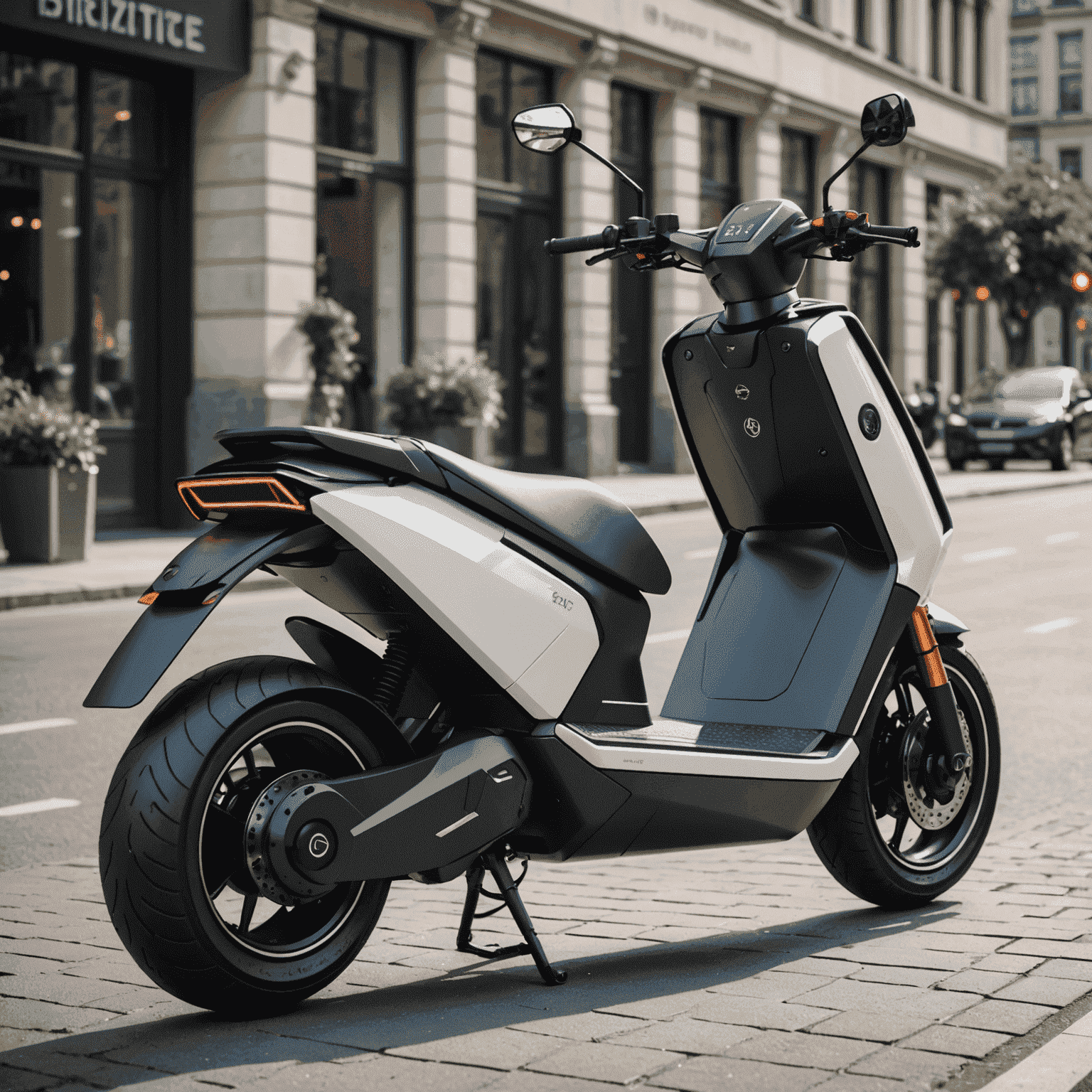 Futuristische elektrische scooters met geavanceerde displays en aerodynamische ontwerpen